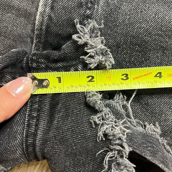 We the Free People Lasso Jean Shorts washed Black Size 30 - Picture 8 of 11